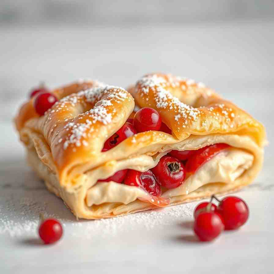 Currant Slices - Easy Desserts Using Puff Pastry
